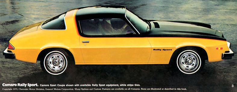 Chevrolet Camaro Rally 1976. 